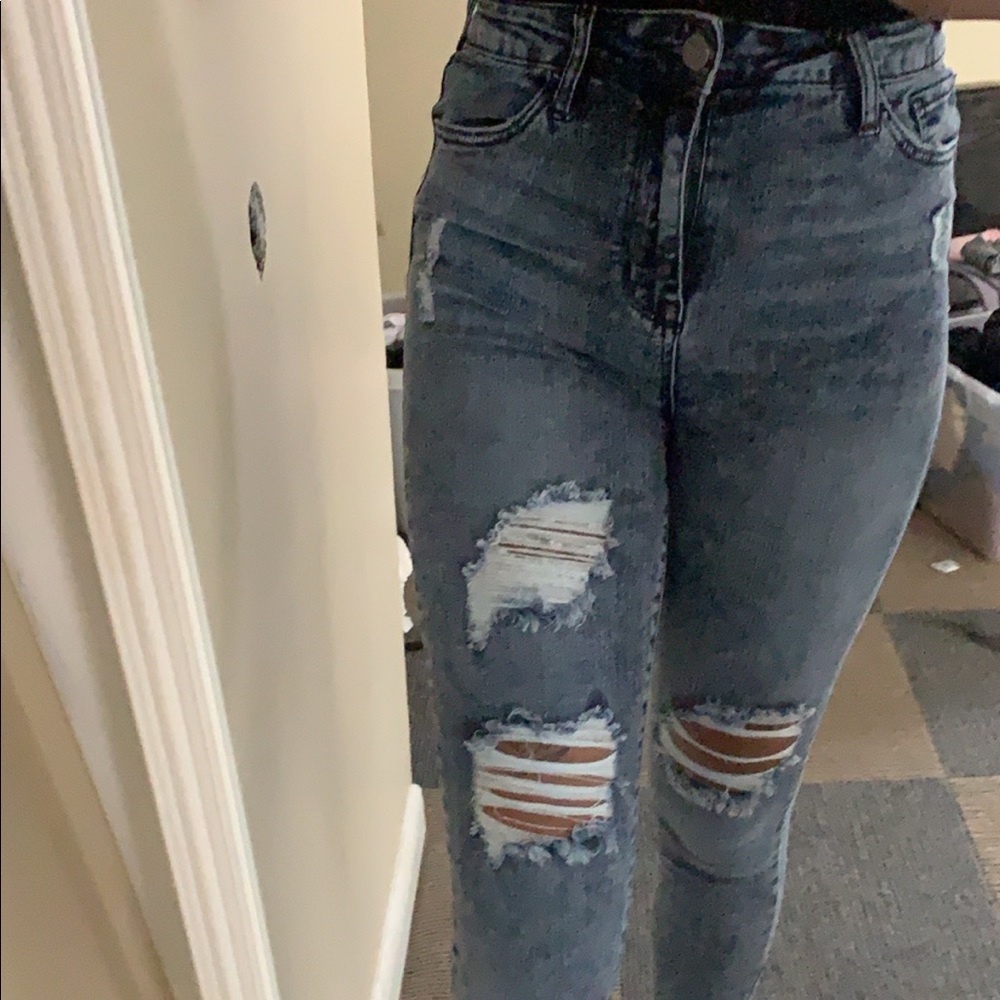 Fashion Nova Acid Wash Ankle Jeans